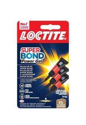 Vteřinové lepidlo "Super Attak Mini Trio Gel", 3x1 g, HENKEL