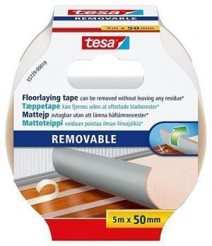 Oboustranná podlahová páska "Removable 55729" odstranitelná beze stop, 50 mm x 5 m, TESA