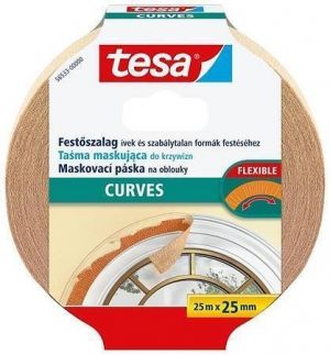 Maskovací páska na oblouky "Perfect Curves 56533", 25 mm x 25 m, krepovaná, TESA