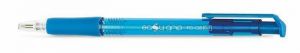 Kuličkové pero "EasyGrip", modrá, 0,4mm, stiskací mechanismus, FLEXOFFICE