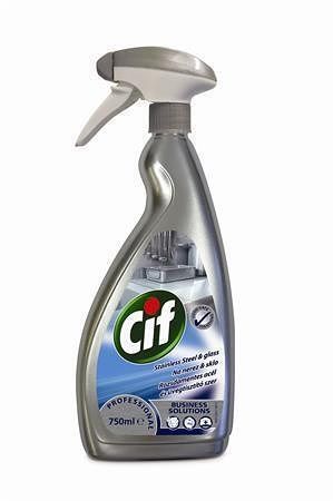 Čisticí prostředek na nerezavějicí ocel a sklo, 750 ml, CIF