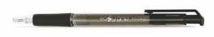 Kuličkové pero "EasyGrip", černá, 0,4mm, stiskací mechanismus, FLEXOFFICE