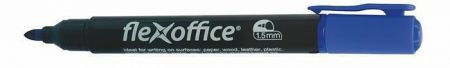 Permanentní popisovač "PM03", modrá, 1,5mm, kuželový hrot, FLEXOFFICE