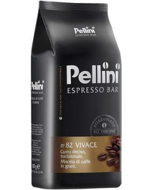 Káva zrnková, pražená, vakuově balené, 500 g, PELLINI "Vivace"