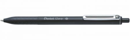 Kuličkové pero "iZee", černá, 0,35 mm, stiskací mechanismus, PENTEL BX467-A