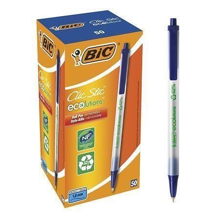 Kuličkové pero "Clic Stic ecolutions", 0,32 mm, zatahovací, BIC 8806891