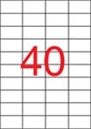 Etiketa, ILC, 52,5x29,7 mm, čtyřřadé, 4000 ks/bal., APLI