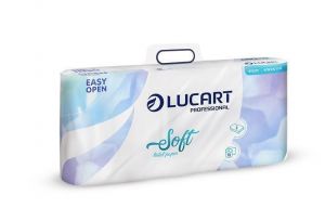 Toaletní papír "Soft", bílá, dvouvrstvý, malé role, 10 rolí, LUCART