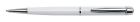 Kuličkové pero s bílými krystaly "Lily Pen-MADE WITH SWAROVSKI ELEMENTS", bílá, 13 cm, 