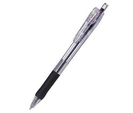 Kuličkové pero "Tapli Clip ECO", černá, 0,21 mm, se stiskacím mechanismem, ZEBRA
