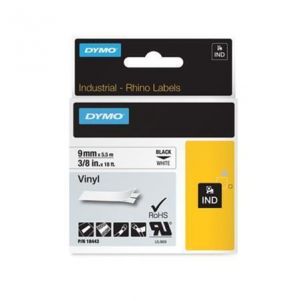 Páska, vinylová, 9 mm, bílá, DYMO