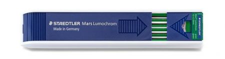Mechanická tuha "Mars Lumochrom 204", zelená, 2 mm, 12 ks/balení, STAEDTLER 204-5