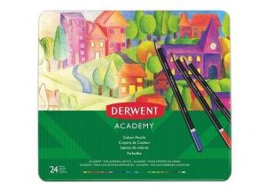 Sada pastelek "Academy", 24 různých barev, DERWENT