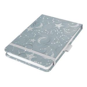 Poznámkový blok "Jolie", Cosmic Fantasy Grey, 110 x 79 mm, tečkovaný, 79 listů, SIGEL JN34