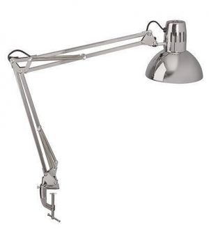 Stolní lampa "Study", stříbrná, LED, MAUL 8230796
