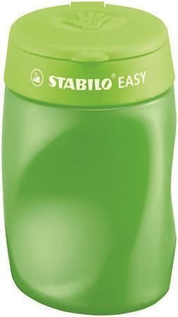 Ořezávátko "Easy" se zásobníkem, zelená, 3 otvory, pro praváky, STABILO