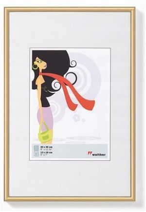 Rámeček "New Lifestyle", zlatá, plast, 13 x 18 cm