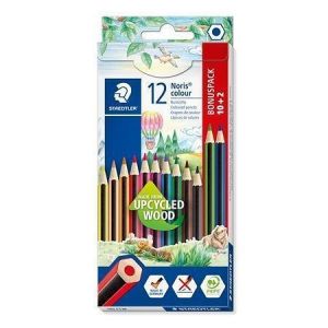 Barevné pastelky "Noris Colour", 10+2 mix barev, šestihranné, STAEDTLER