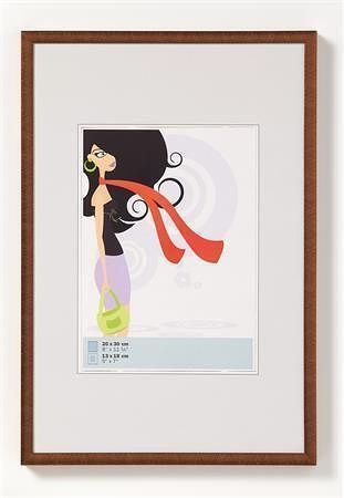 Rámeček "New Lifestyle", bronzová, plast, 21 x 29,7 cm