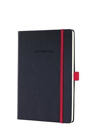 Exkluzivní zápisník "Conceptum Red Edition", černo-červená, A5, čtverečkovaný, 194 listů, 