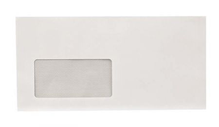 Obálka, LA4 "DL", samolepicí, s krycí páskou,110 x 220 mm,s okénkem vlevo,VICTORIA,1000ks