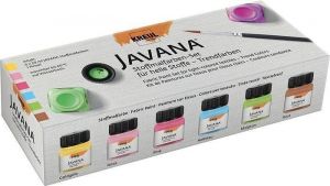 Sada barev na světlý textil 6 x 20 ml - "Trendy", JAVANA, KREUL