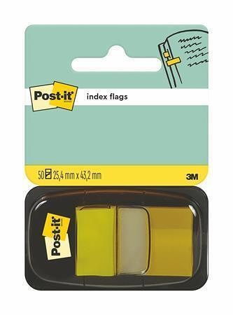 Záložky se zásobníkem, žlutá, 50 listů, 25x43 mm, 3M POSTIT