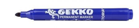 Permanentní popisovač "Gekko", modrá, 1-3mm, kuželový hrot, VICTORIA