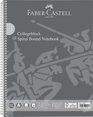 Spirálový sešit, A4, čtverečkovaný, 80 listů, perforovaný, děrovaný, FABER-CASTELL 70-010-