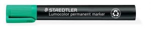 Permanentní popisovač "Lumocolor 350", zelená, klínový hrot, STAEDTLER
