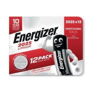 Knoflíková baterie, CR2025, 12 ks, ENERGIZER 7638900453836