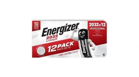 Knoflíková baterie, CR2032, 12 ks, ENERGIZER 7638900453843