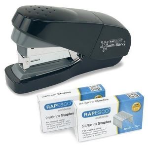 Sešívačka "Germ-Savvy® ECO", černá, 24/6, 35 listů, antibakteriální, RAPESCO 1688