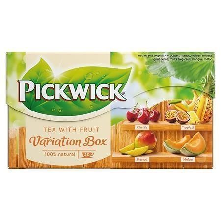 Černý čaj "Variation", třešeň, tropické ovoce, mango, meloun, 20x 1,5 g, PICKWICK 4060131