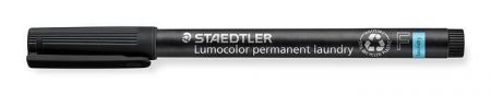 Permanentní popisovač "Lumocolor Laundry", černá, F, kuželovitý, STAEDTLER
