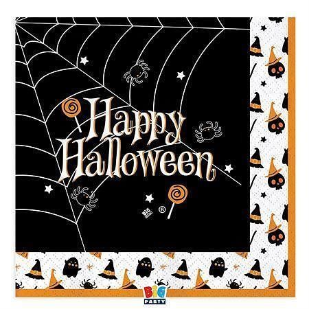 Ubrousky "Halloween", 33 x 33 cm, 16 ks/balení, 2370076318
