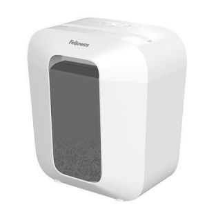 Skartovací stroj "Powershred LX25", bílá, křížový řez, 6 listů, FELLOWES 100109815