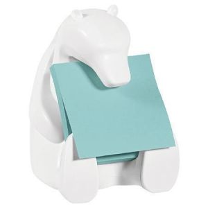 Zásobník na samolepící bločky "Z", bílá, polární medvěd, 3M POSTIT
