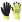 Ochranné rukavice "Hi-Vis Grip", žlutá, latexové, vel. M, A340YERM