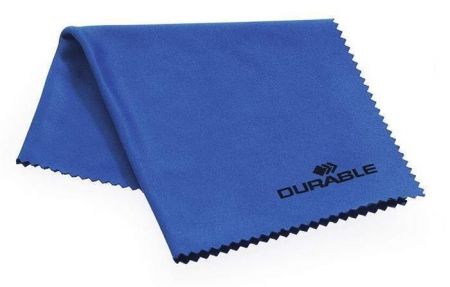 Čisticí hadřík, modrá, mikrovlákno, 20 x 20 cm, 1 ks, DURABLE 579406