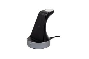 Nabíjecí stanice "WCS-01", 2 v 1, nabíjení MFi (Apple) nebo Qi, VERBATIM 49555