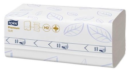 Ručníky "Xpress Soft Multifold", bílá, stlačené, 2 vrstvé, 170 listů, H2, Premium, TORK 10