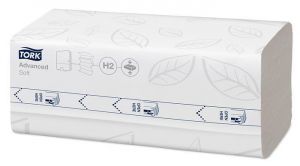 Ručníky "Xpress Soft Multifold", bílá, stlačené, 2 vrstvé, 200 listů, H2, Advanced, TORK 1