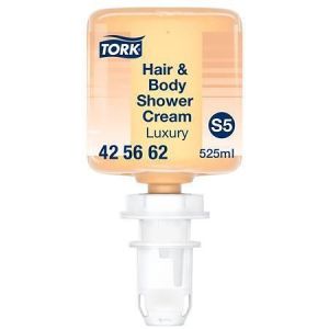 Sprchový gel na vlasy a tělo "Mini Luxus", jantarová, 0,525 l, systém S5, Premium, TORK 42