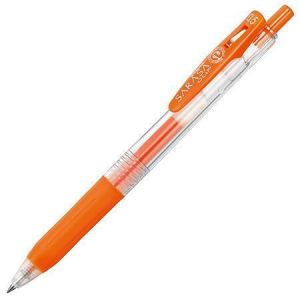 Gelové pero "Sarasa Clip", červeno-oranžová, 0,33 mm, stiskací mechanismus, ZEBRA 35133