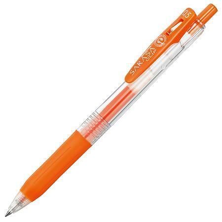 Gelové pero "Sarasa Clip", červeno-oranžová, 0,33 mm, stiskací mechanismus, ZEBRA 35133