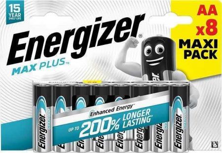 Baterie "Max Plus", AA, 8 ks, ENERGIZER 7638900437362