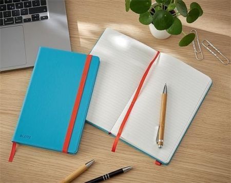 Poznámkový sešit "Cosy Soft Touch", matně modrá, linkovaný, A5, 80 listů, tvrdé desky, LEI