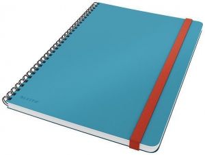 Spirálový sešit "Cosy Soft Touch", matně modrá, linkovaný, B5, 80 listů, LEITZ