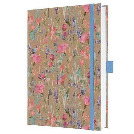 Exkluzivní zápisník "Jolie", Pure Wildflowers, A5, linkovaný, 96 listů, tvrdé desky, SIGEL